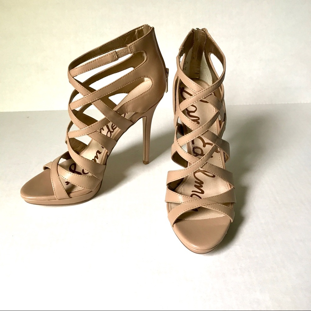 Sam Edelman strappy nude heels